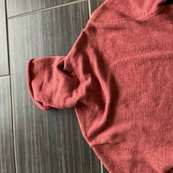 Molly Bracken Brick color sweater dress with funnel neck size small - Picture 6 of 8